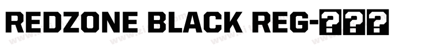 REDZONE BLACK REG字体转换